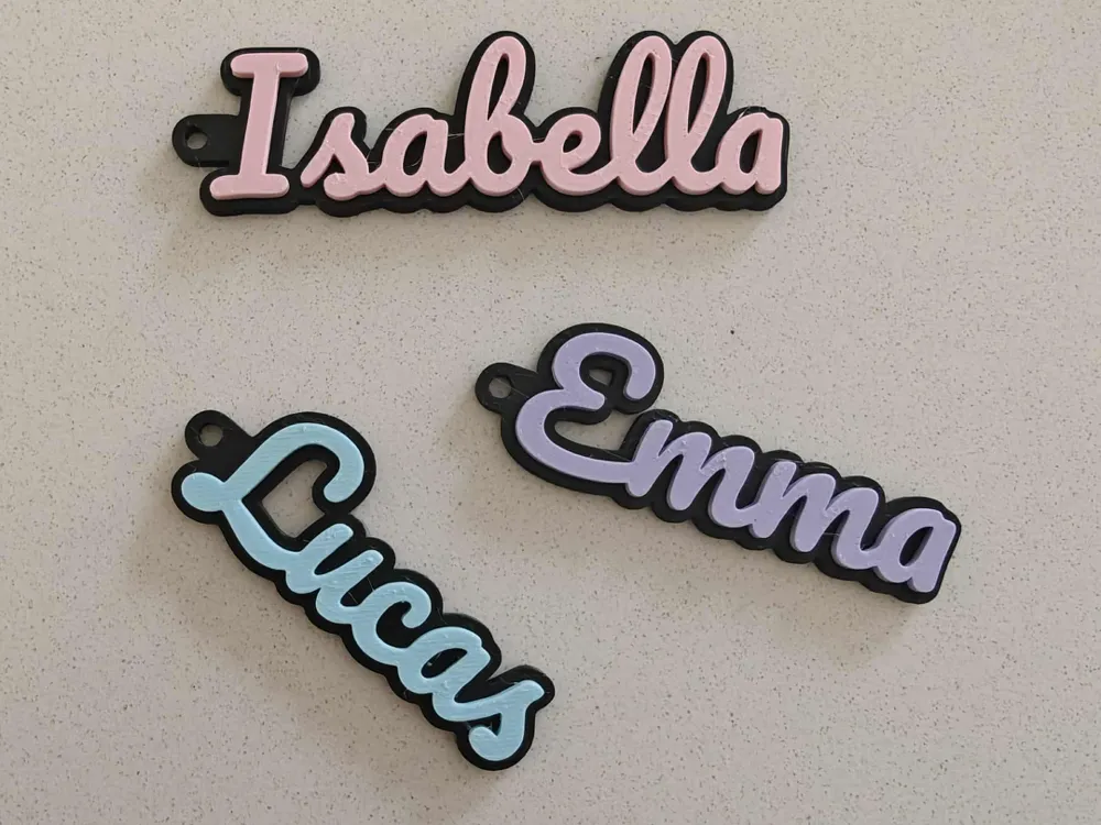 Porta-chaves nome customizável